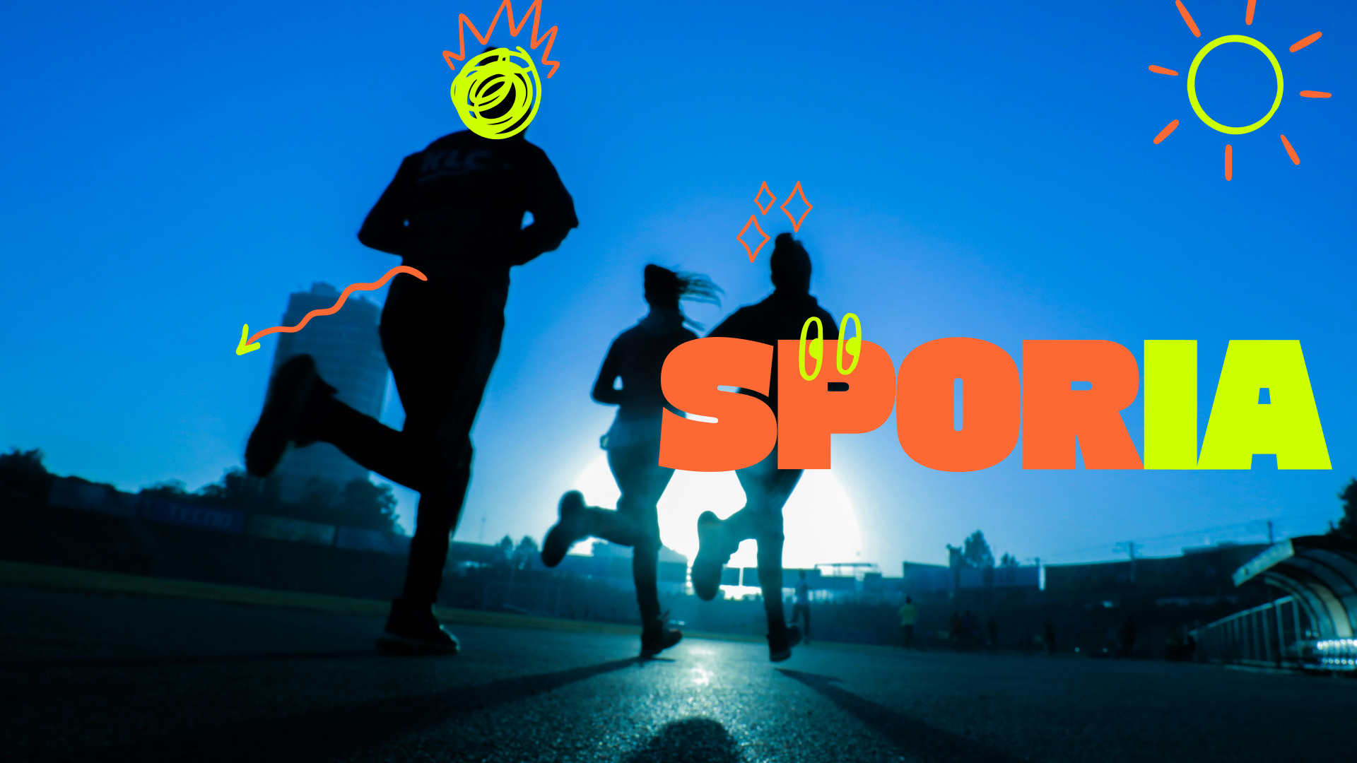 Athlète en pleine course dans la nature