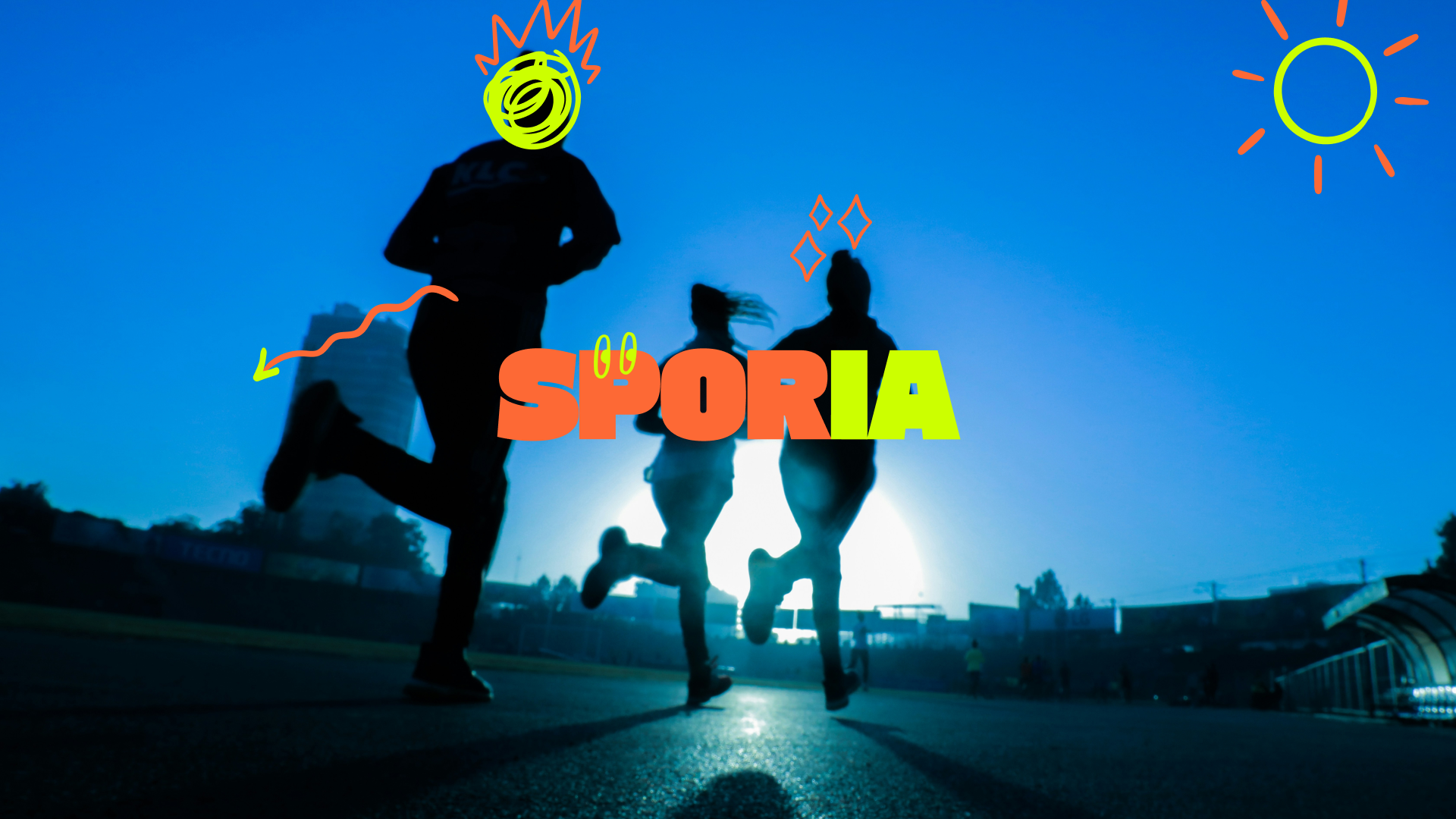 Athlète en pleine course dans la nature